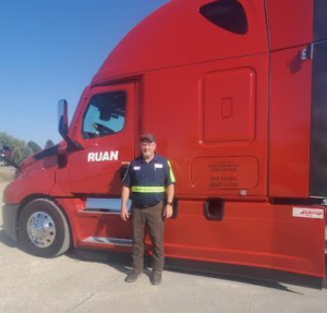 Dean Key next to truck